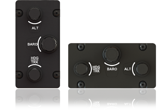 Dedicated controls for your barometric altimeter setting and the two bugs you use the most. 