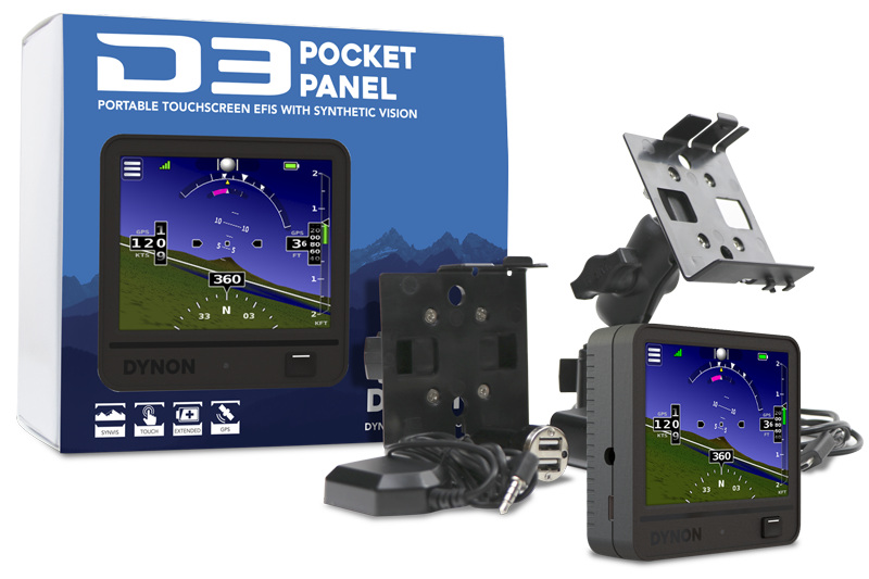 Dynon Pocket Panels are true artificial horizon instruments based on the same technology that drives Dynon's Electronic Flight Instrument Systems (EFIS).
